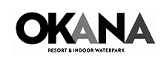 The logo of the OKANA Resort & Indoor Waterpark.